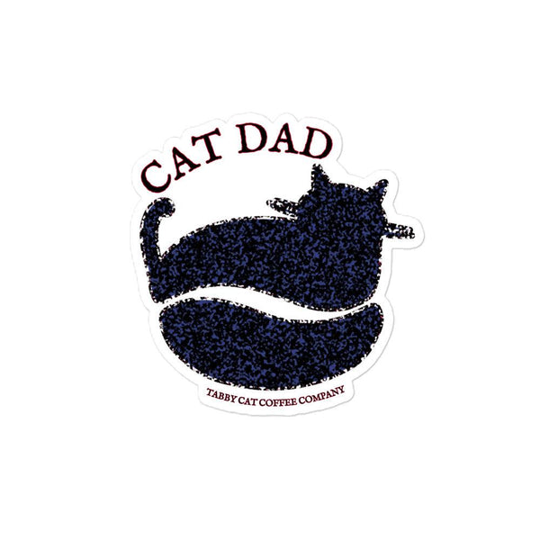 Cat Dad Bubble-free stickers - Tabby Cat Coffee Company