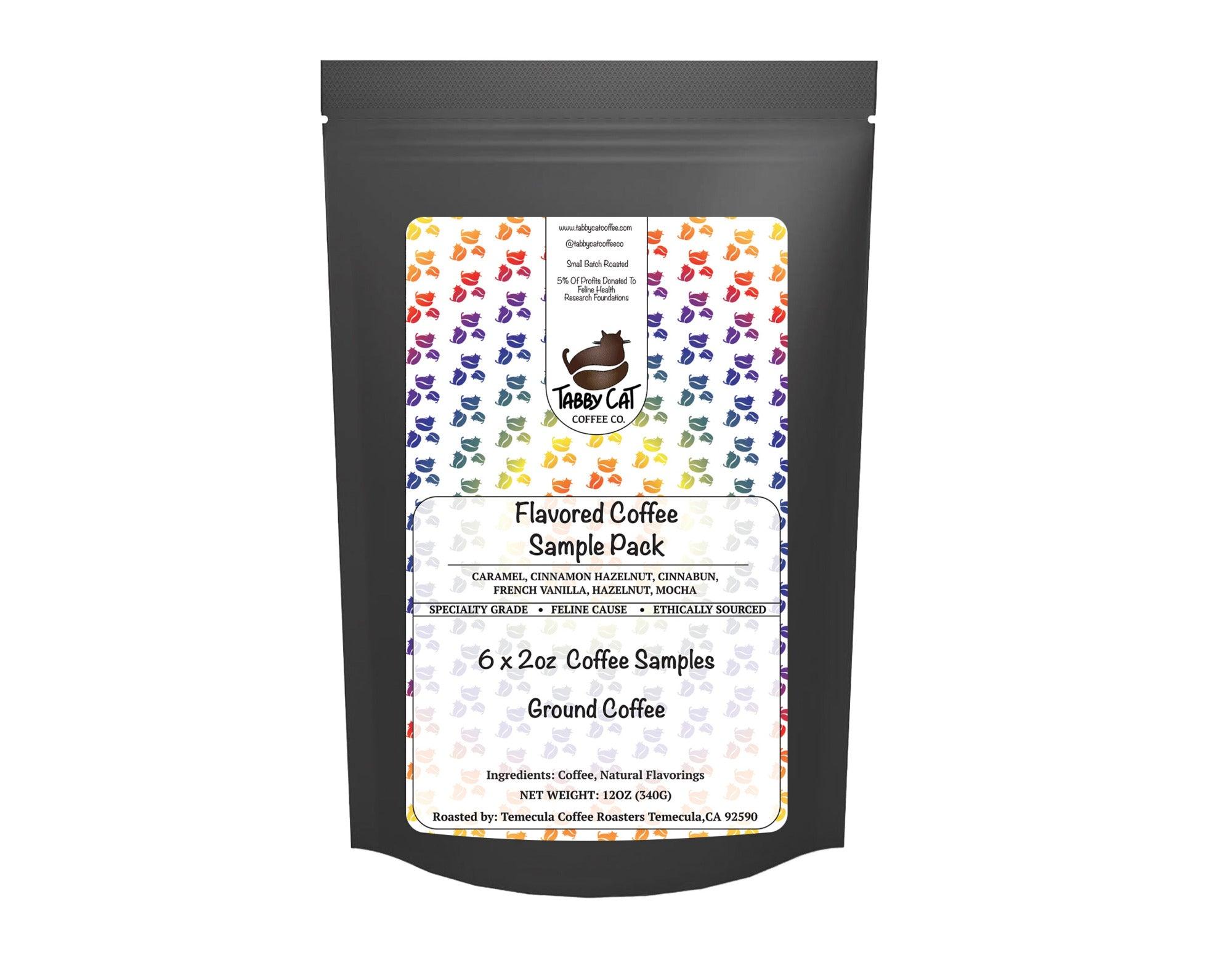 Flavored coffee samples