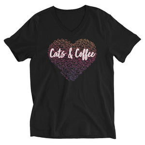 Heart Cats & Coffee Women's Tee - Tabby Cat Coffee Company
