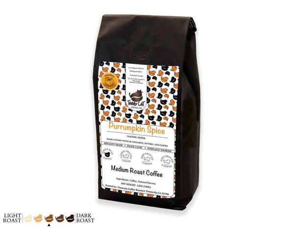 Limited Edition | Purrumpkin Spice | Pumpkin Spice Flavored Coffee - Tabby Cat Coffee Company