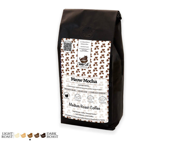 Meow Mocha | Mocha Flavored Coffee - Tabby Cat Coffee Company
