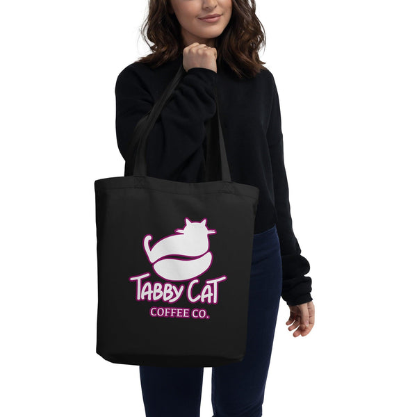 Signature Logo Organic Cotton Tote Bag - Tabby Cat Coffee Company