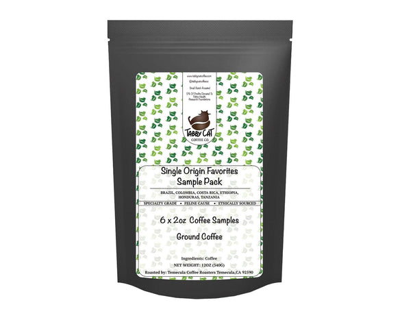 Single Origin Favorites Coffee Sample Pack - Tabby Cat Coffee Company
